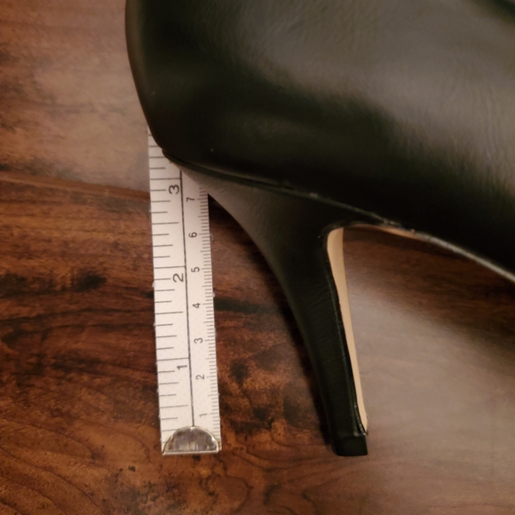 3 inch Black Leather High Heel - Picture 10 of 12